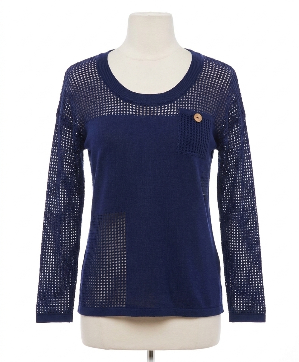 NEW ANGEL APPAREL scoop top in navy